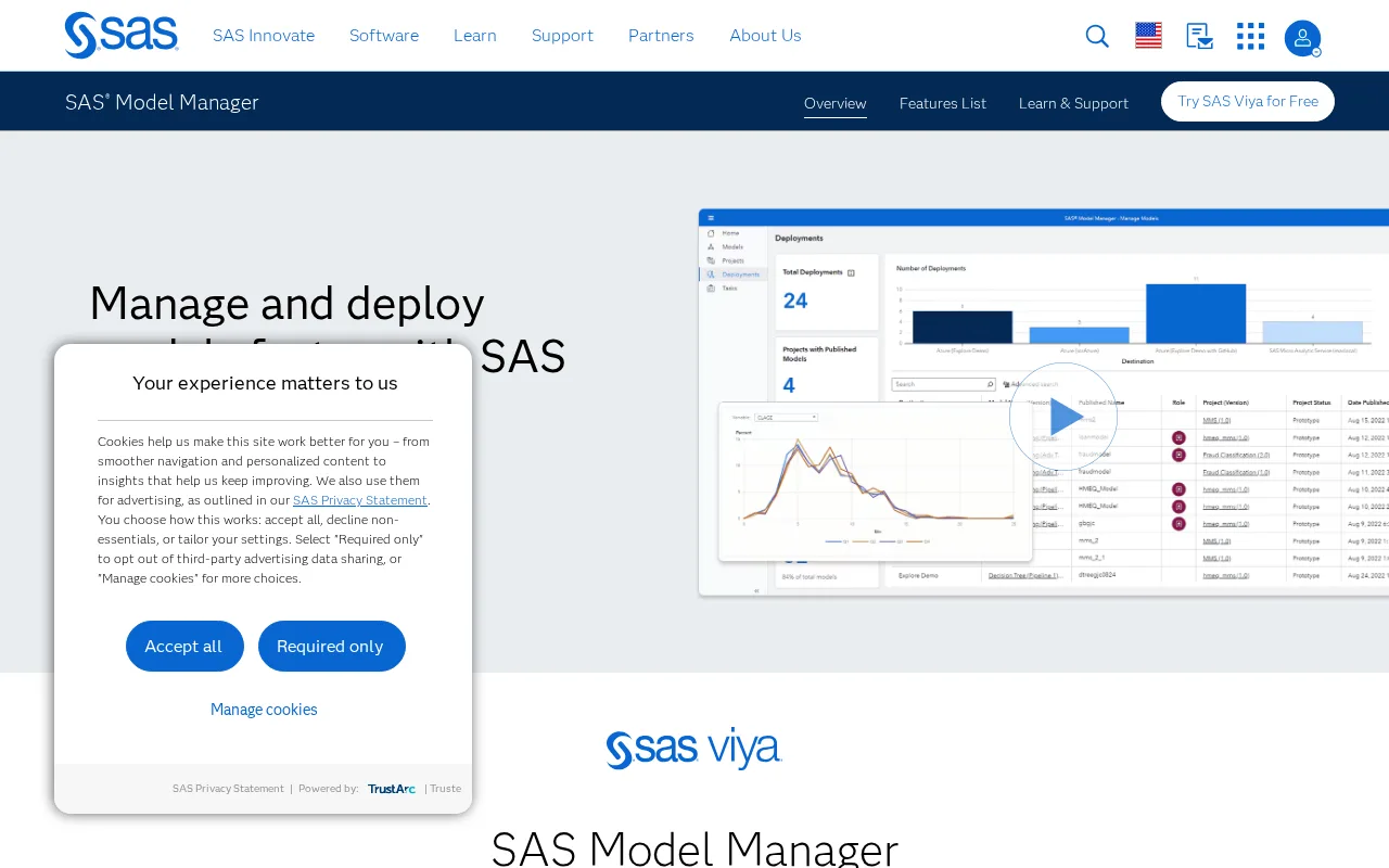 SAS Model Manager — preview