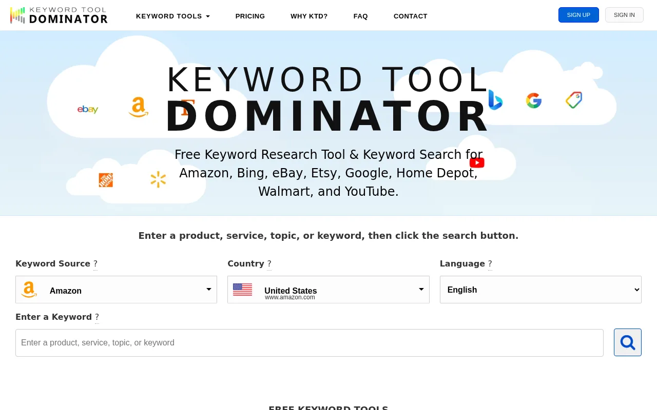 Keyword Tool Dominator — preview