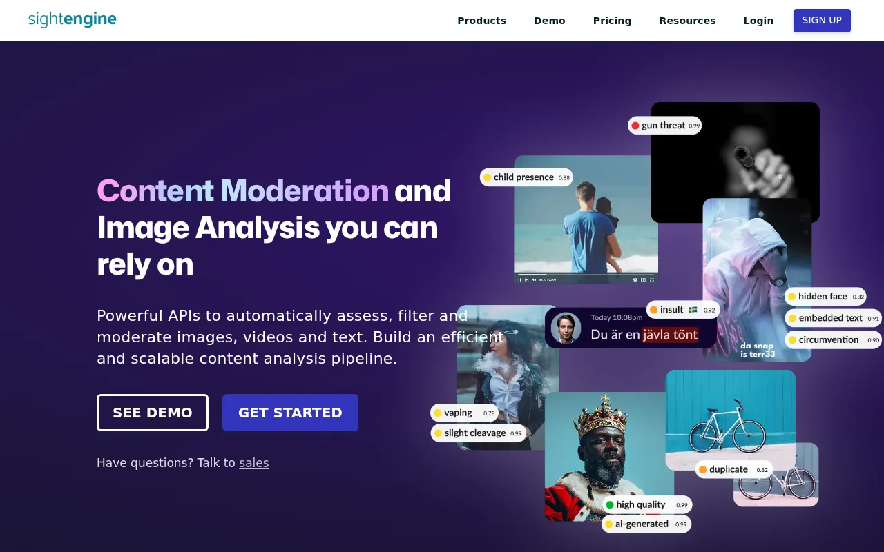Sightengine — preview