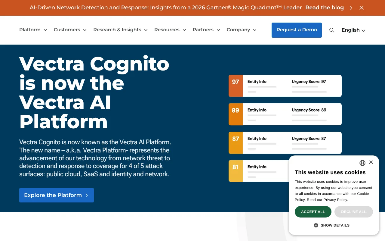 Vectra Cognito Detect — preview