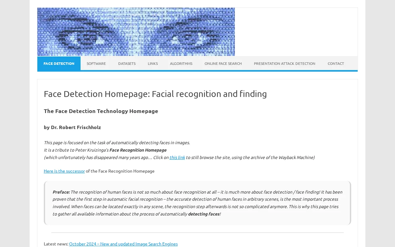Face Detection API — preview