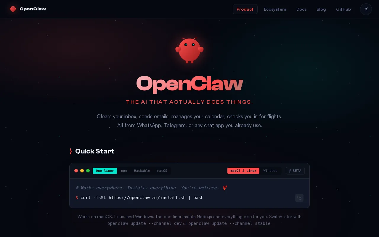 Openclaw — preview
