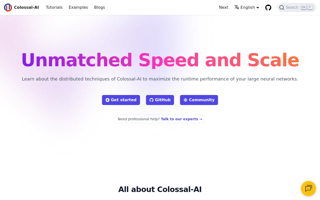 ColossalAI — preview