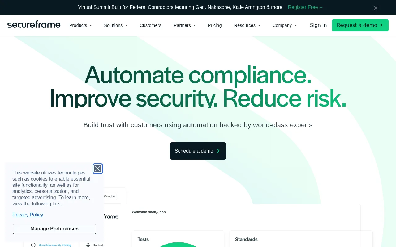 Secureframe — preview