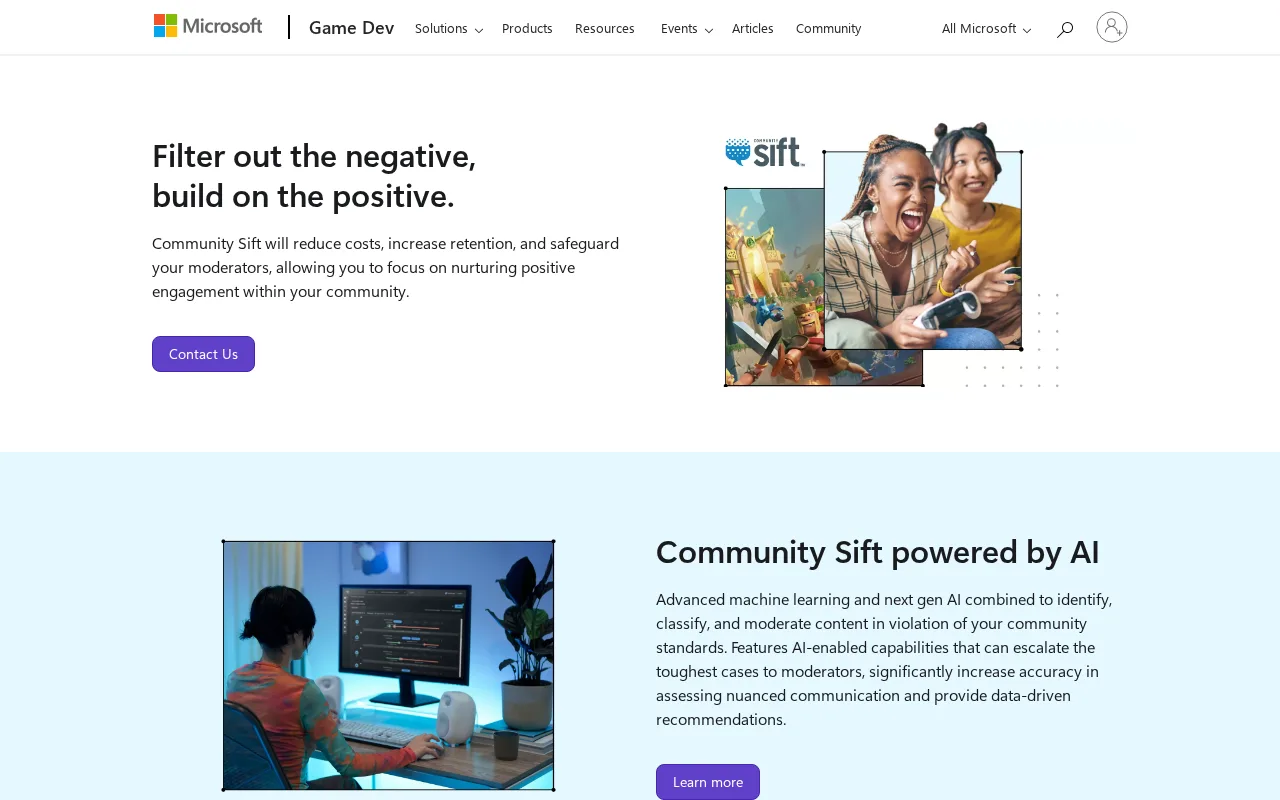 Two Hat Community Sift — preview