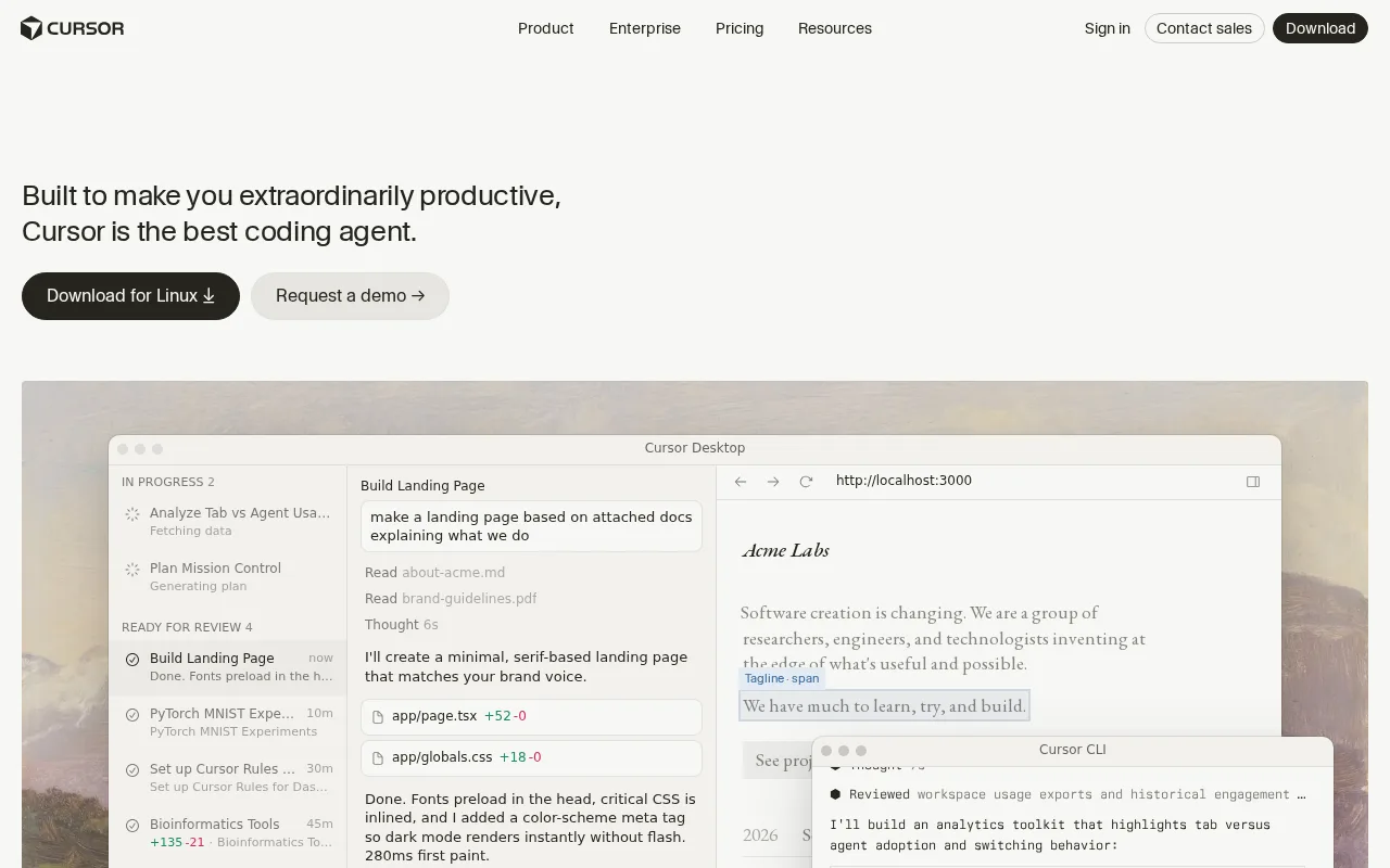Cursor — preview