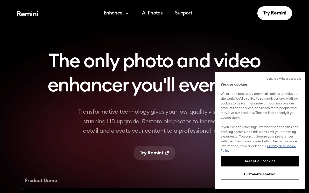 Remini — preview