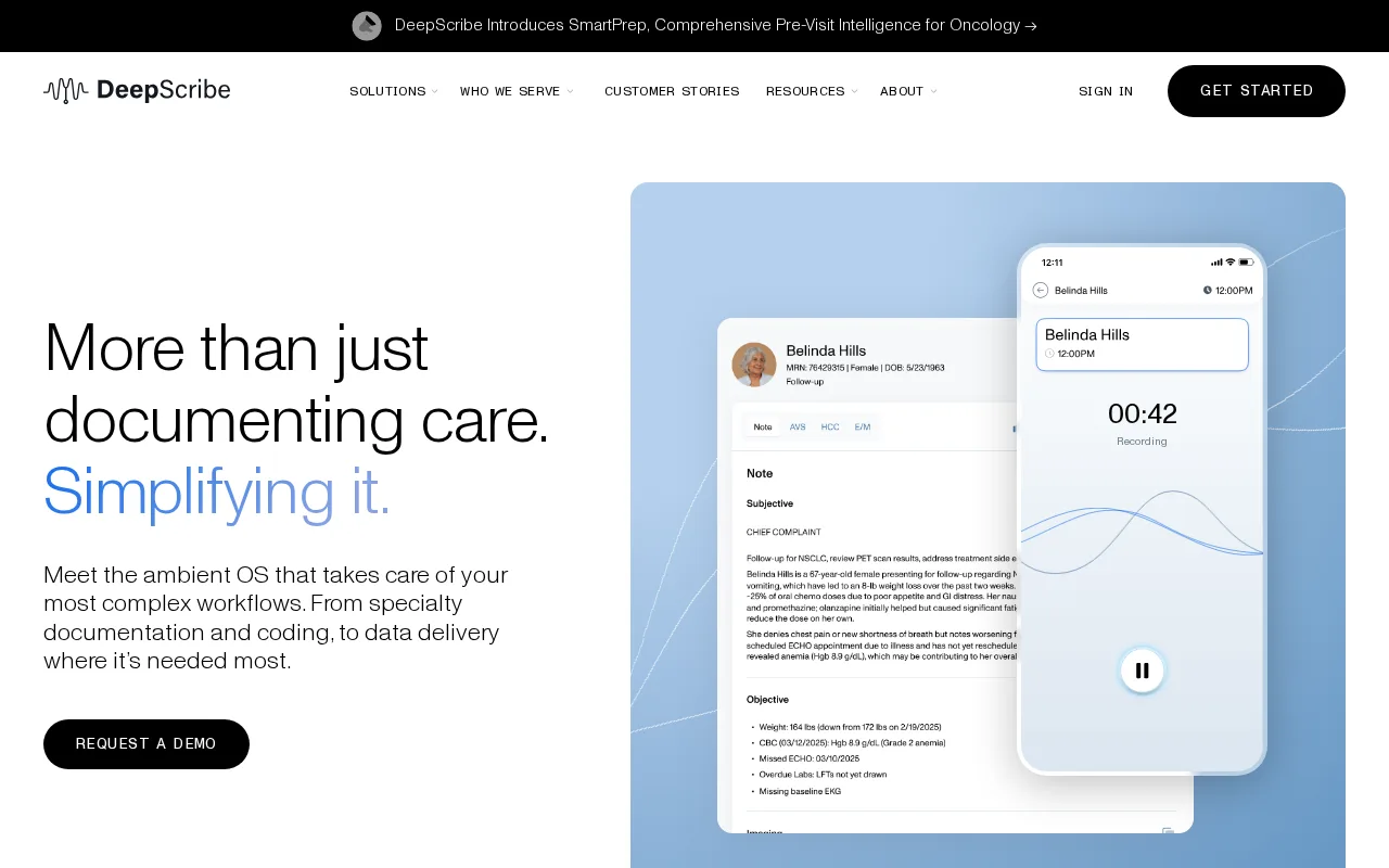 DeepScribe — preview