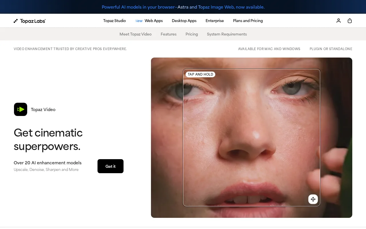 Topaz Video AI — preview