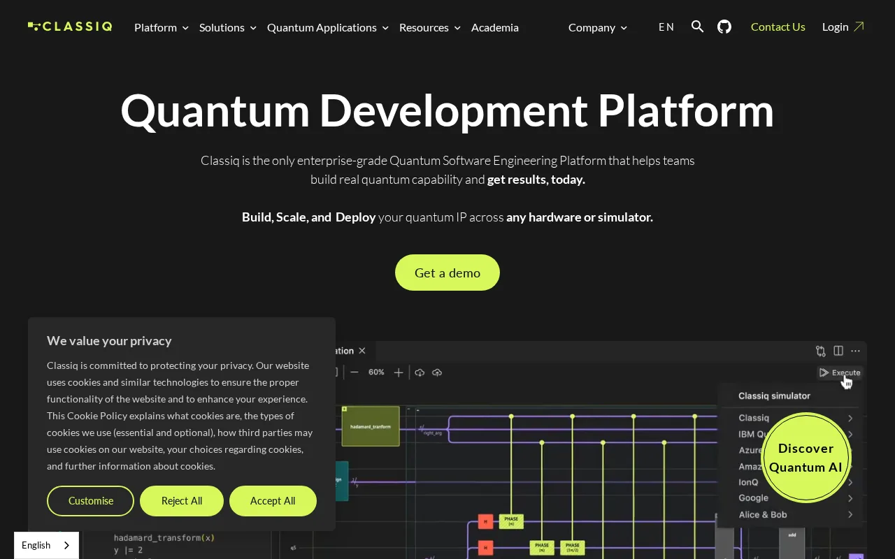 Classiq Quantum Algorithm Design Platform — preview
