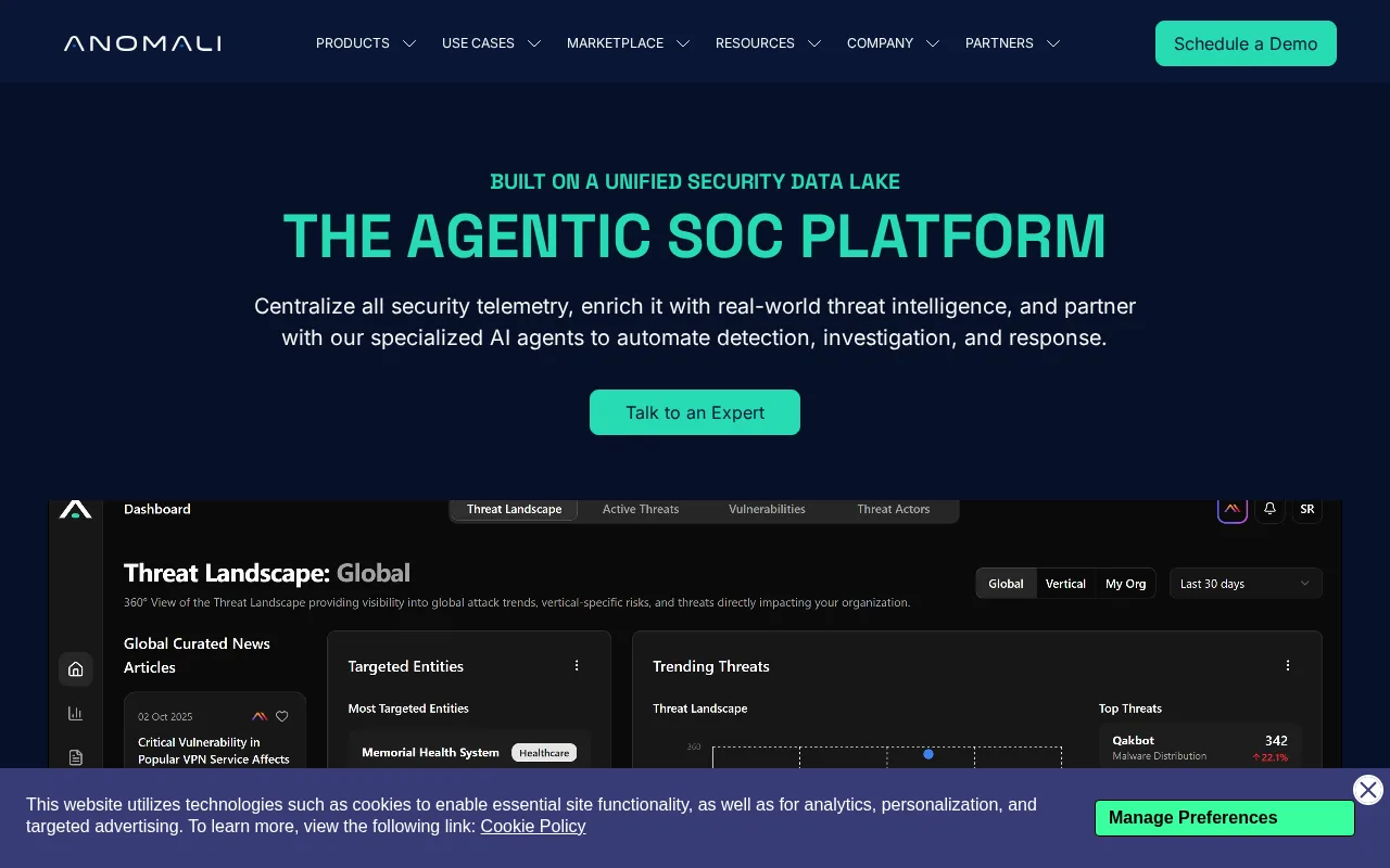 Anomali Threat Platform — preview