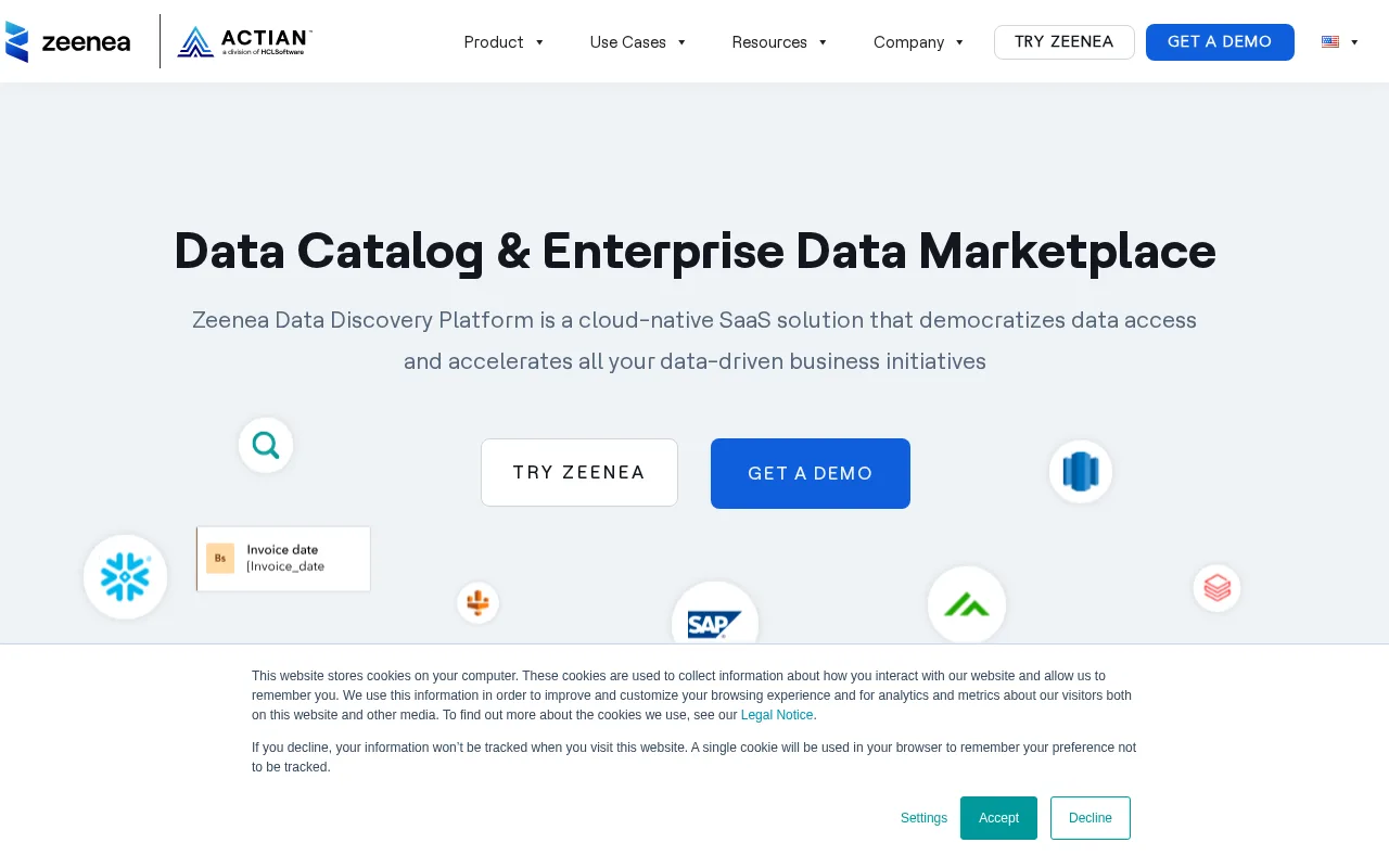 Zeenea Data Catalog — preview