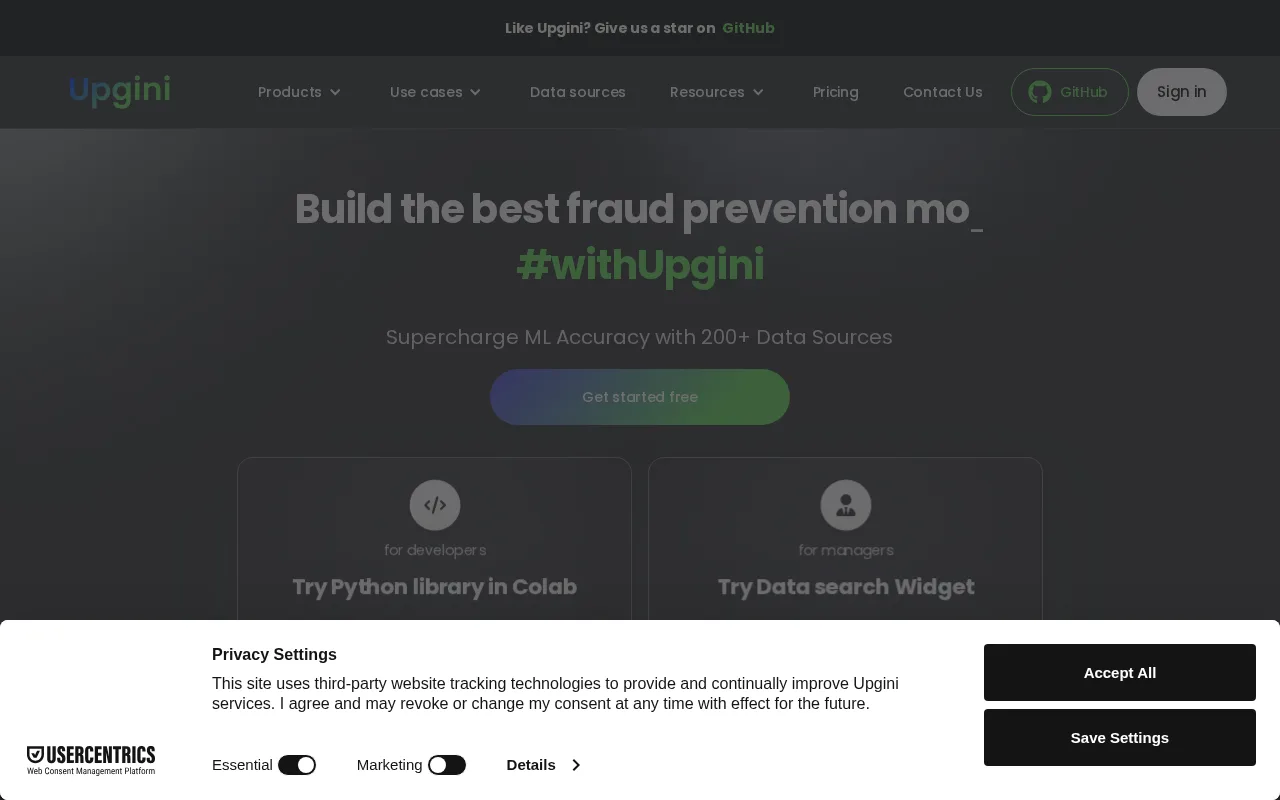 Upgini — preview