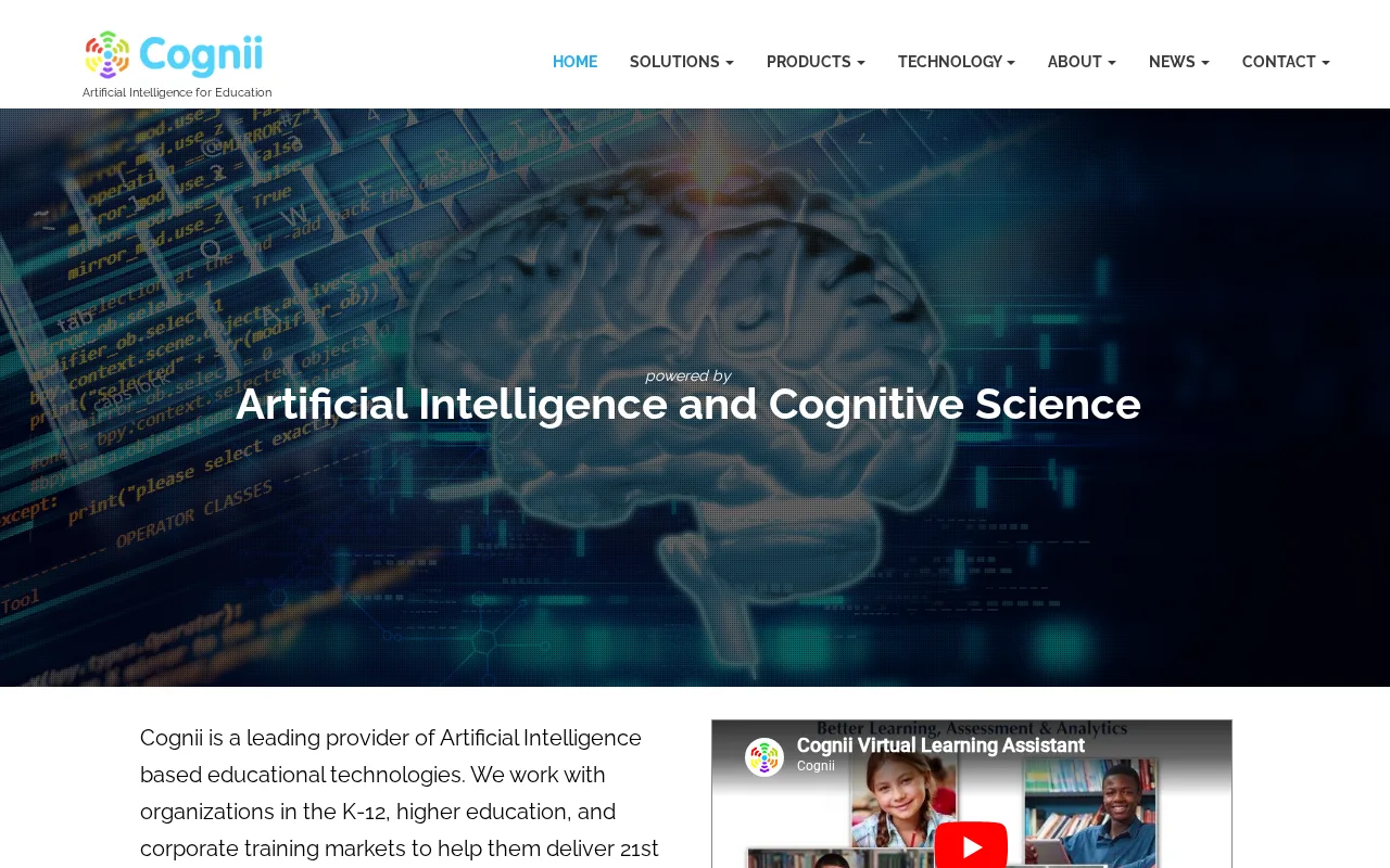 Cognii Virtual Learning Assistant — preview