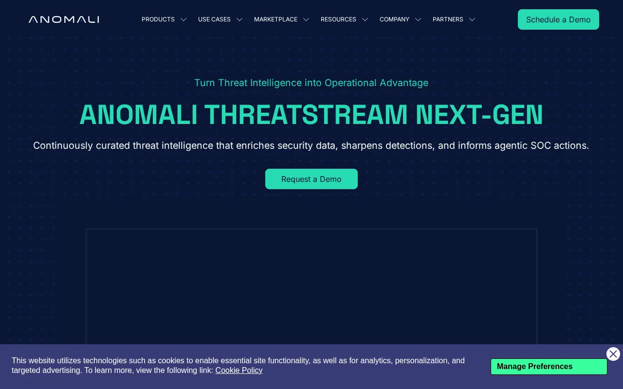 Anomali ThreatStream — preview