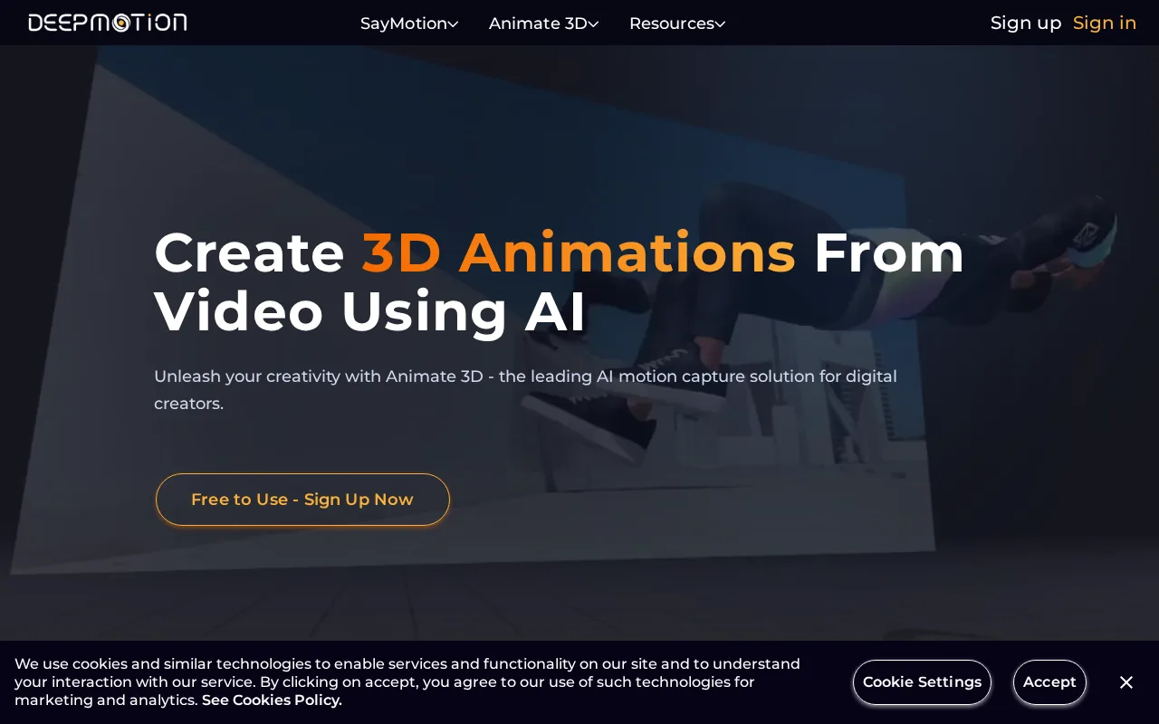 DeepMotion Animate 3D — preview