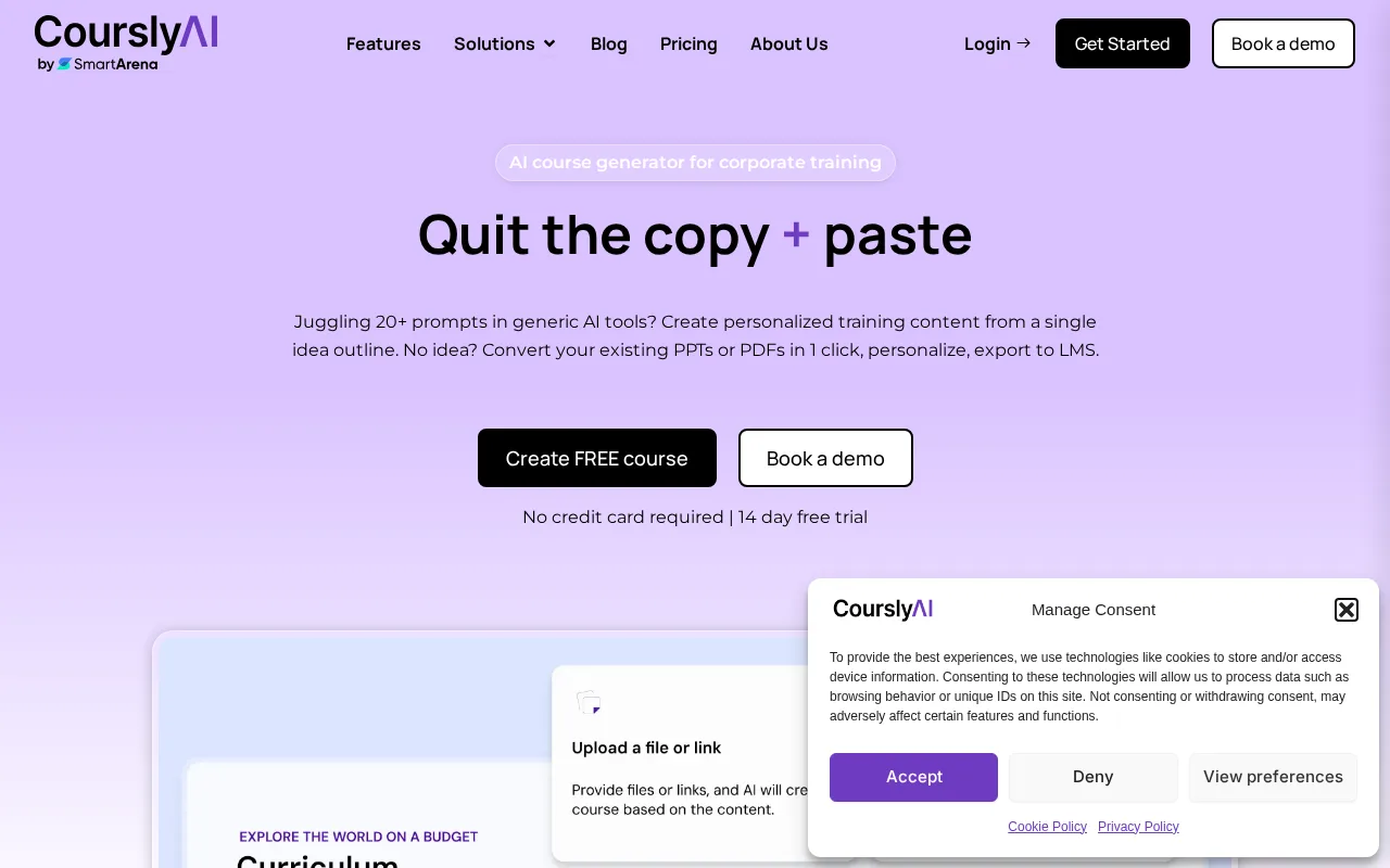 Coursly — preview