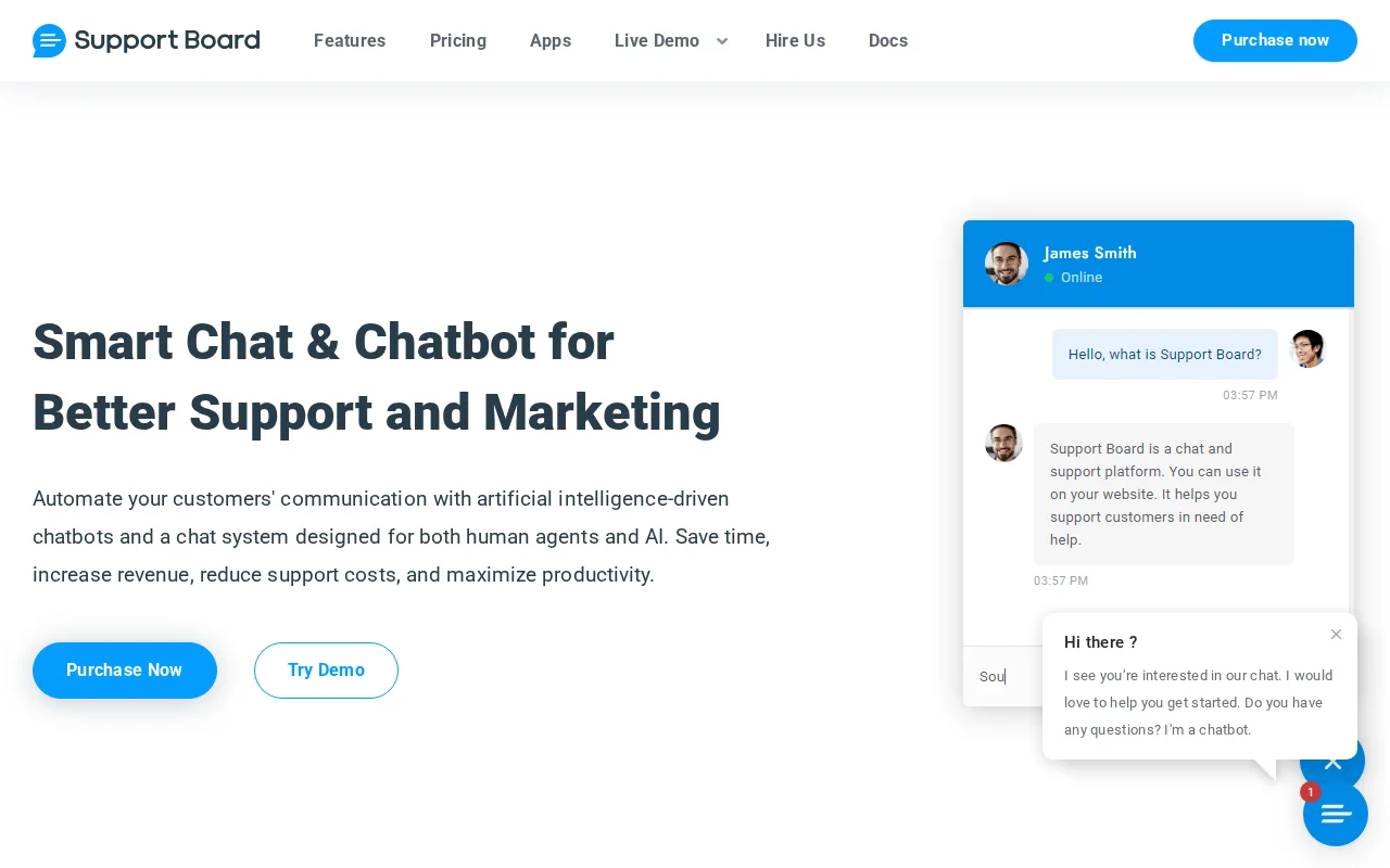 Support Board — preview