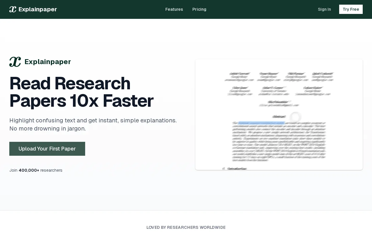 Explainpaper — preview