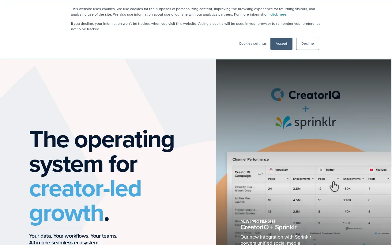 CreatorIQ — preview