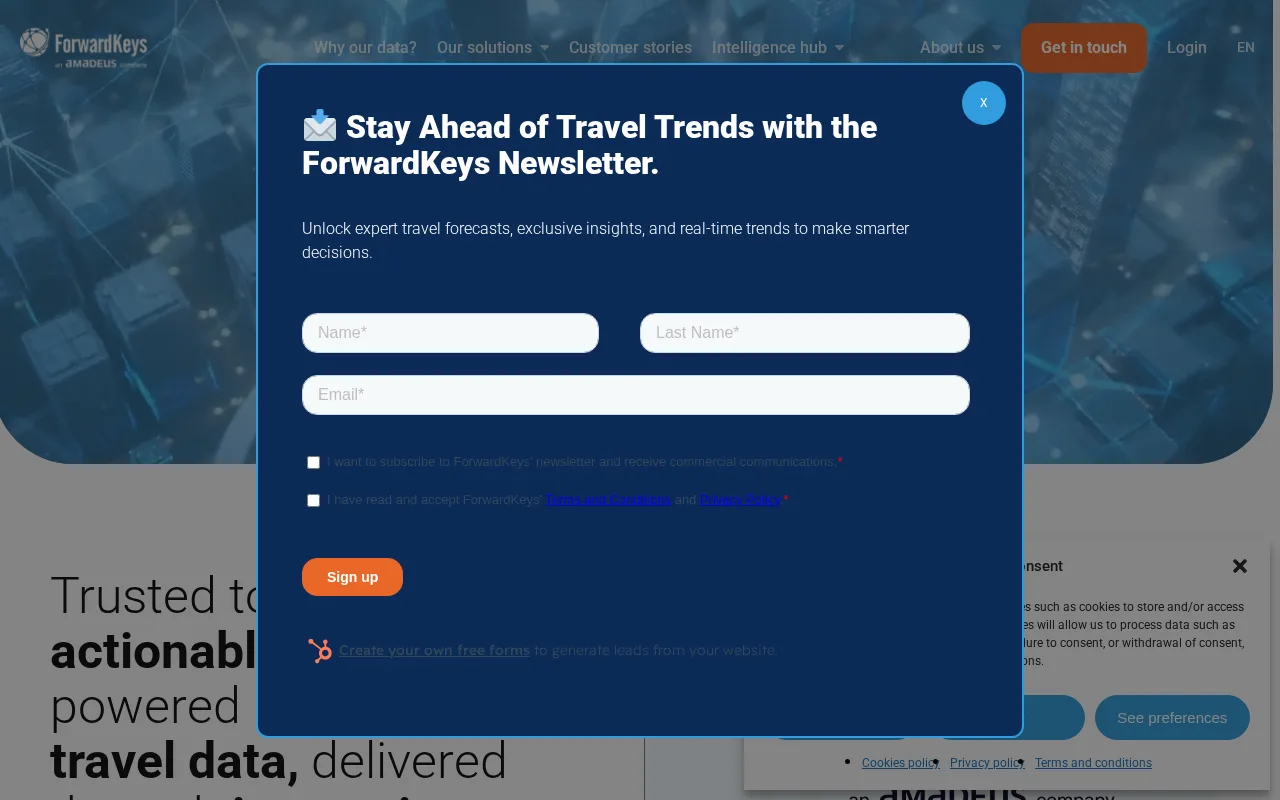 ForwardKeys Travel Intelligence — preview