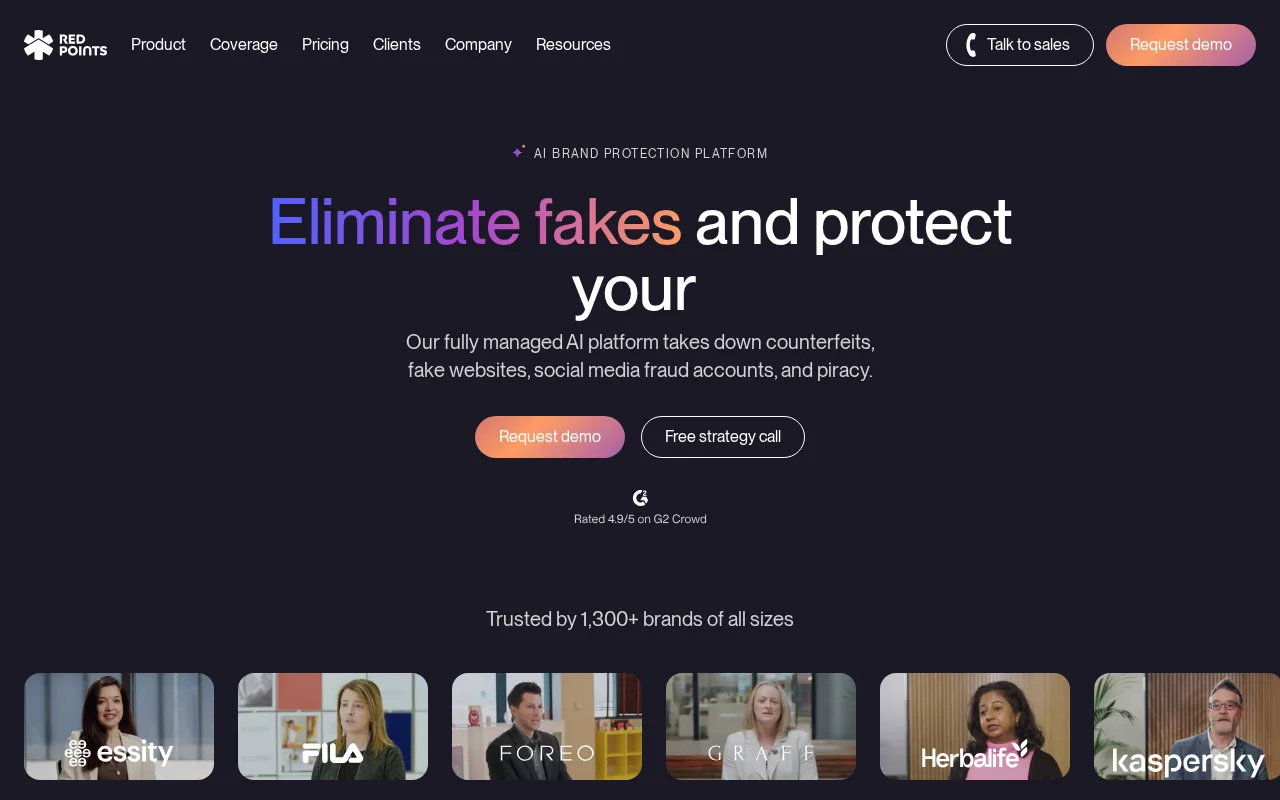Red Points Brand Protection Platform — preview