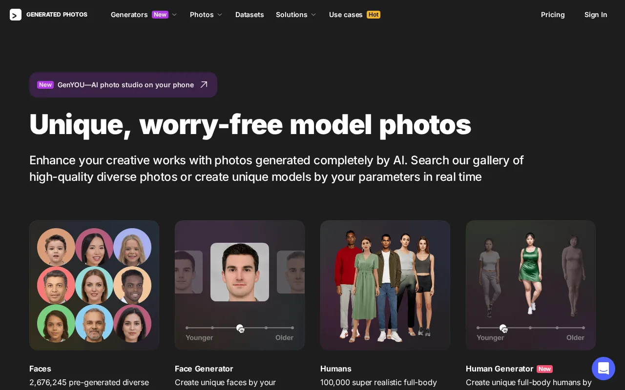 Generated Photos — preview