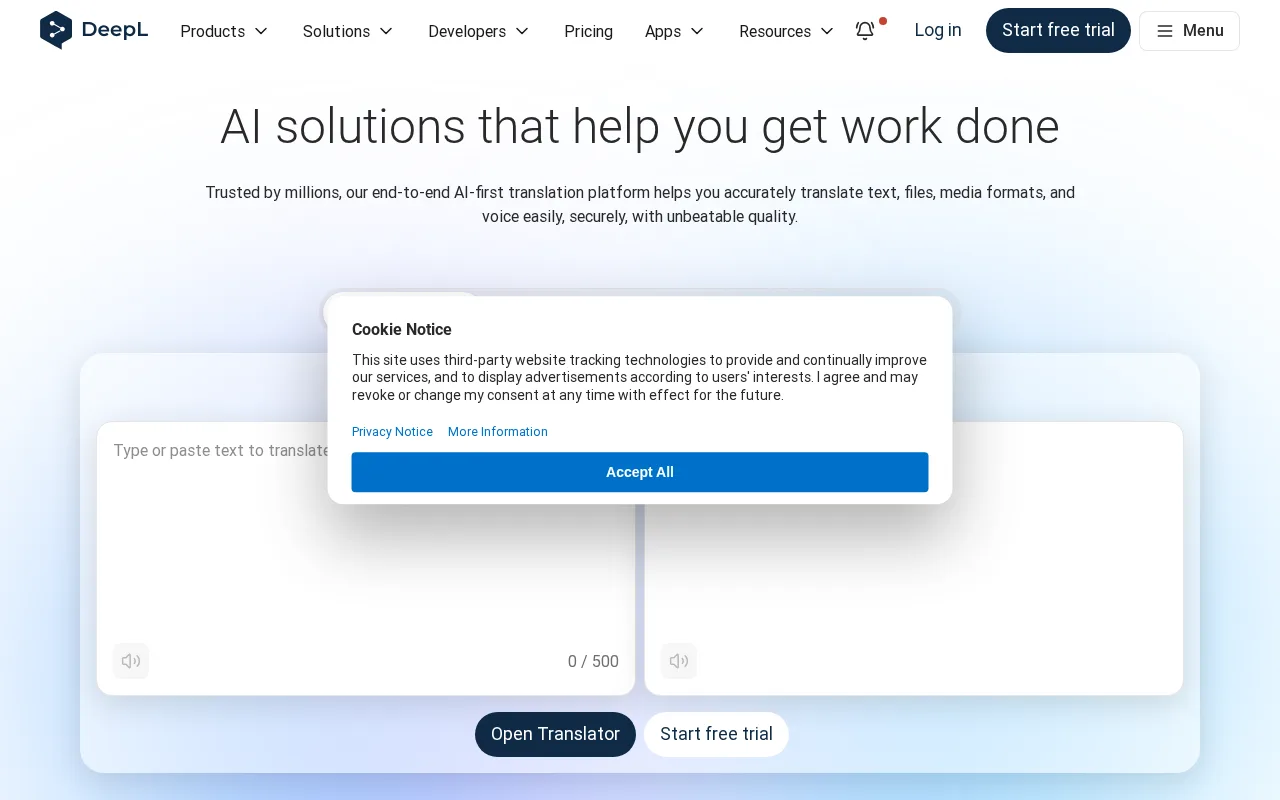 DeepL Translator — preview