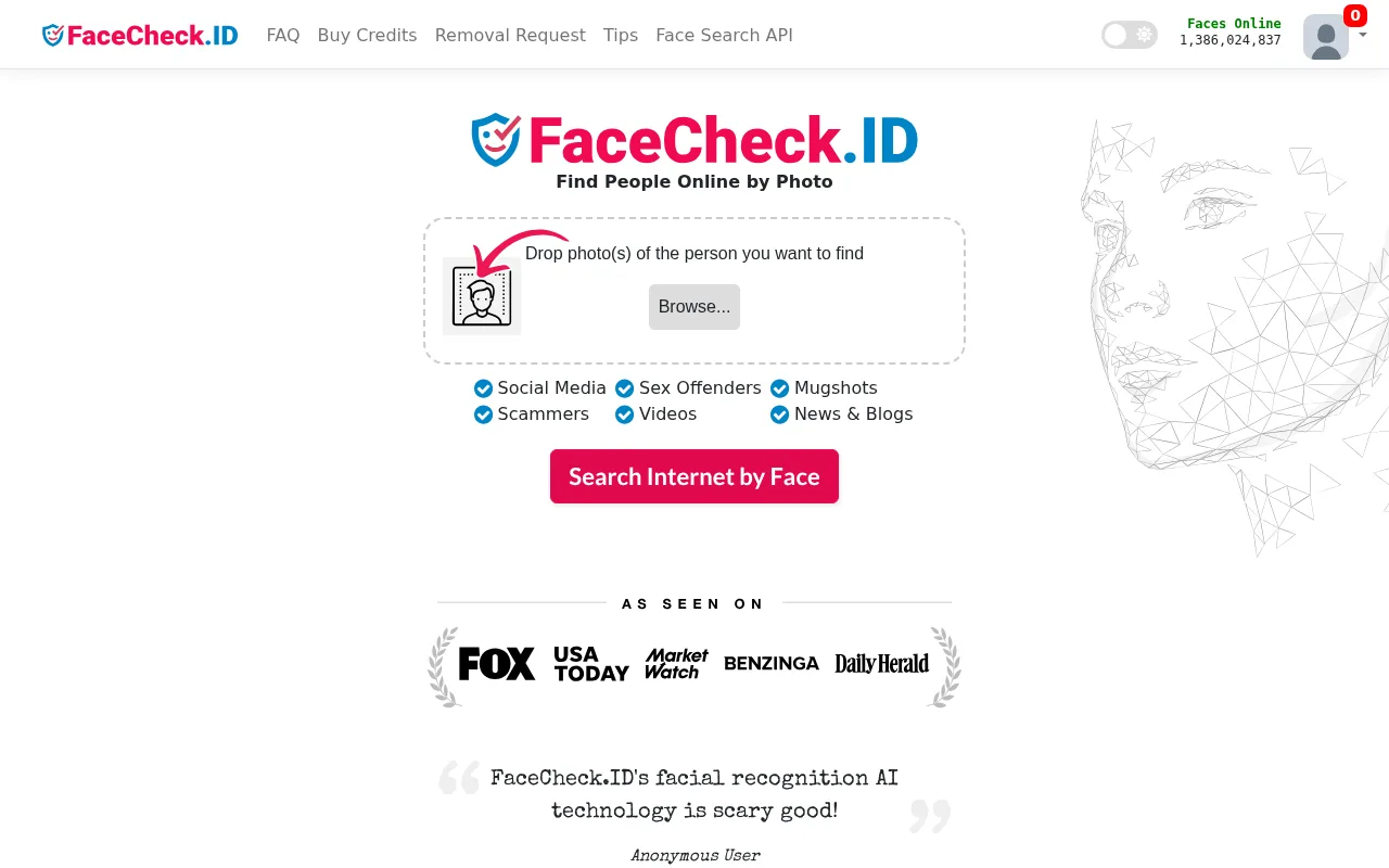 FaceCheck ID — preview