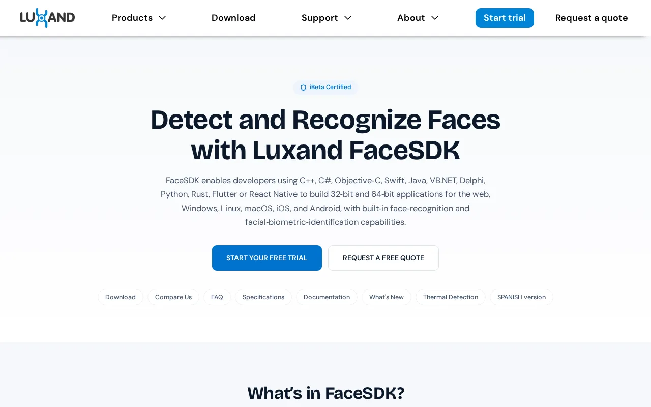 FaceSDK — preview