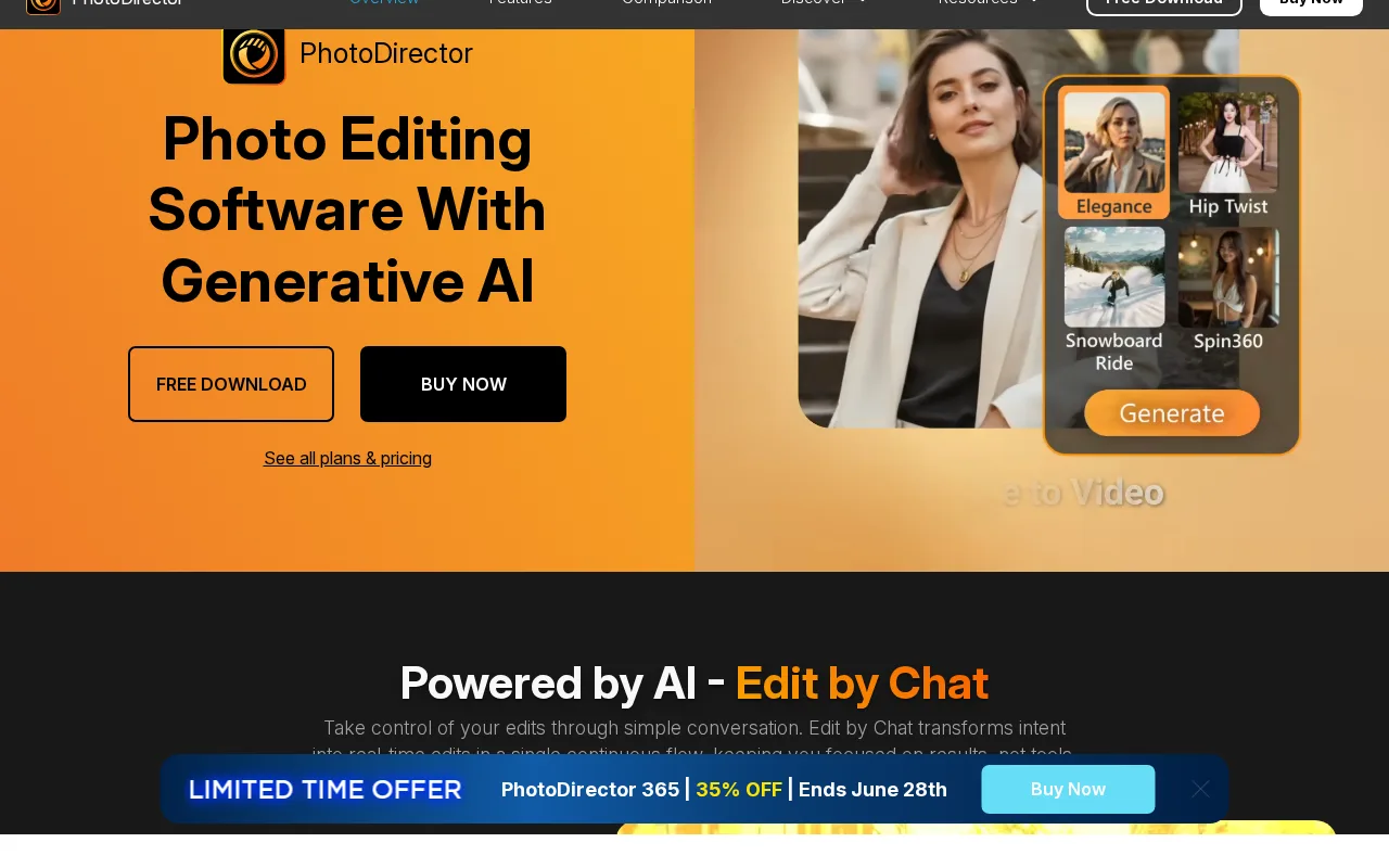 PhotoDirector — preview