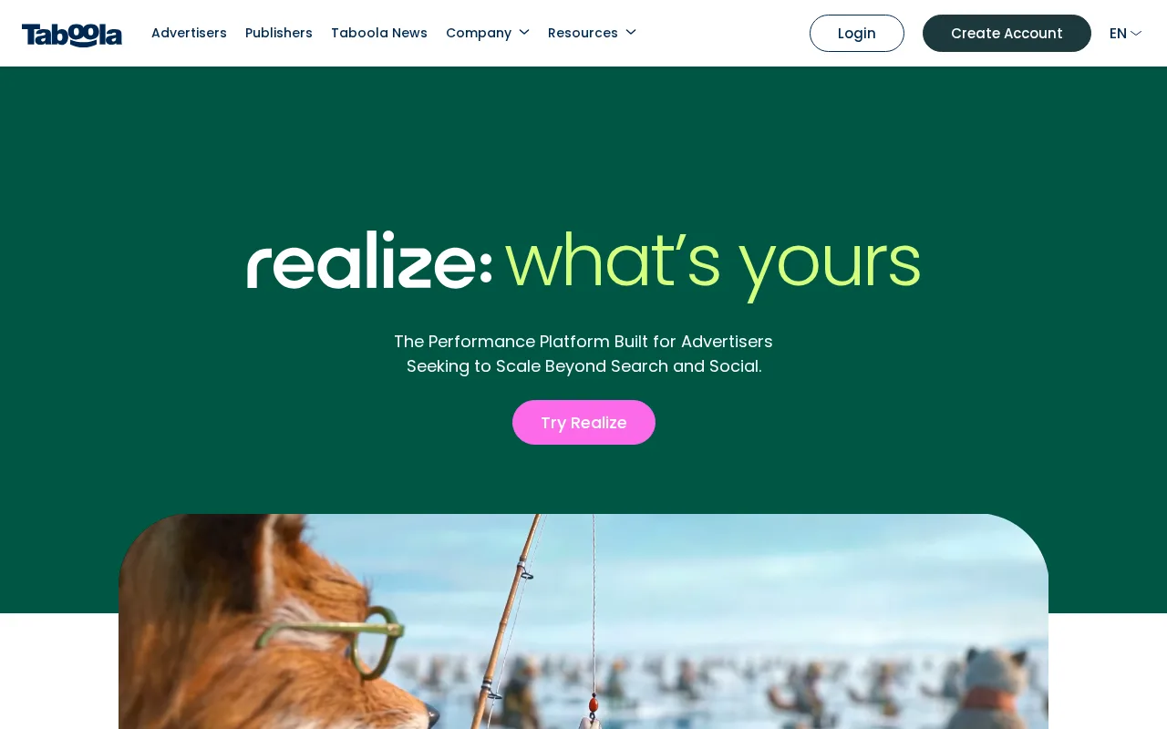 Taboola for Advertisers — preview
