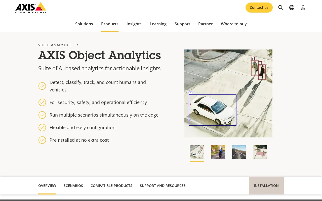 AXIS Object Analytics — preview