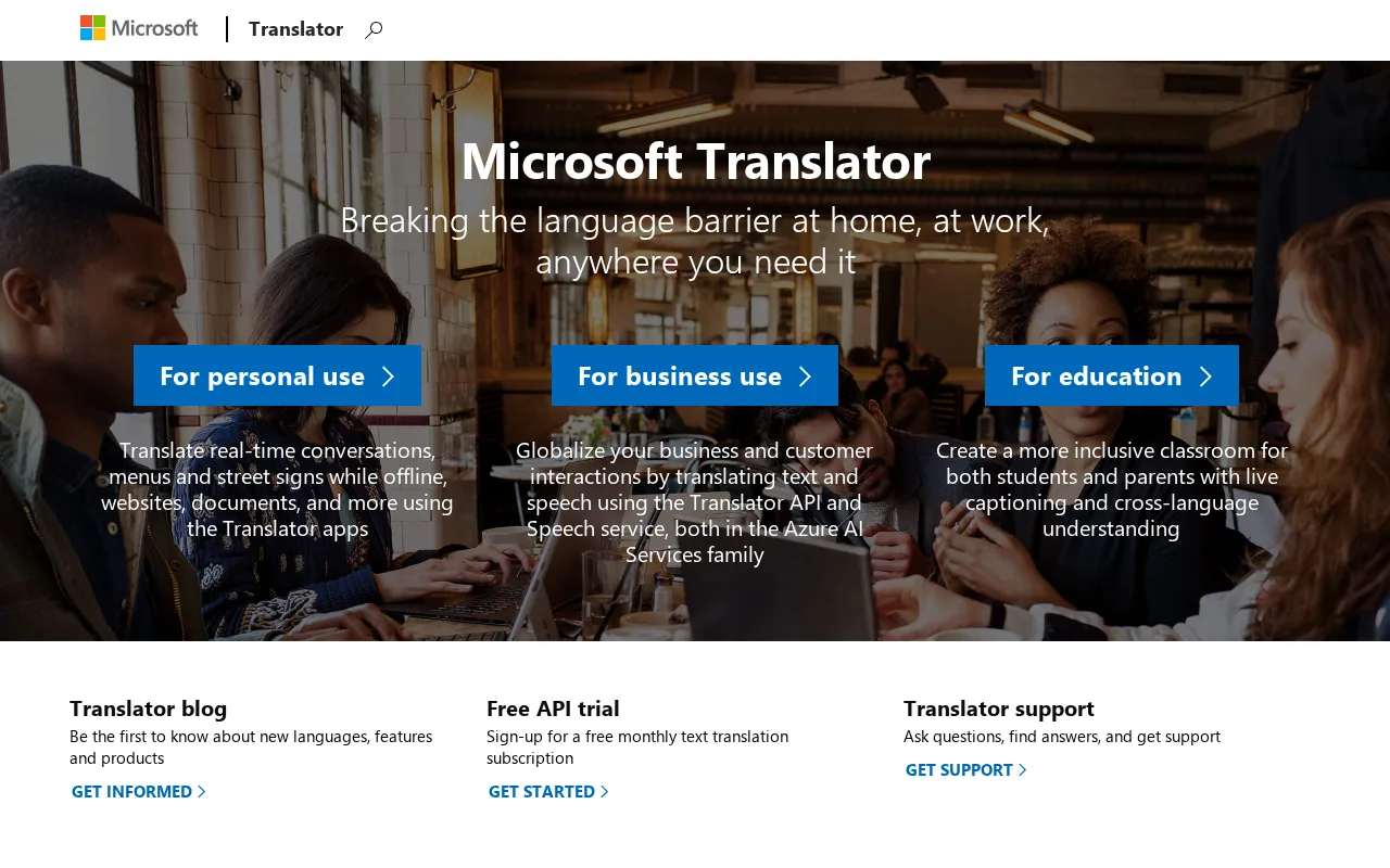 Microsoft Translator — preview