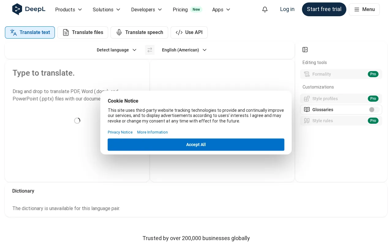 DeepL Translate — preview