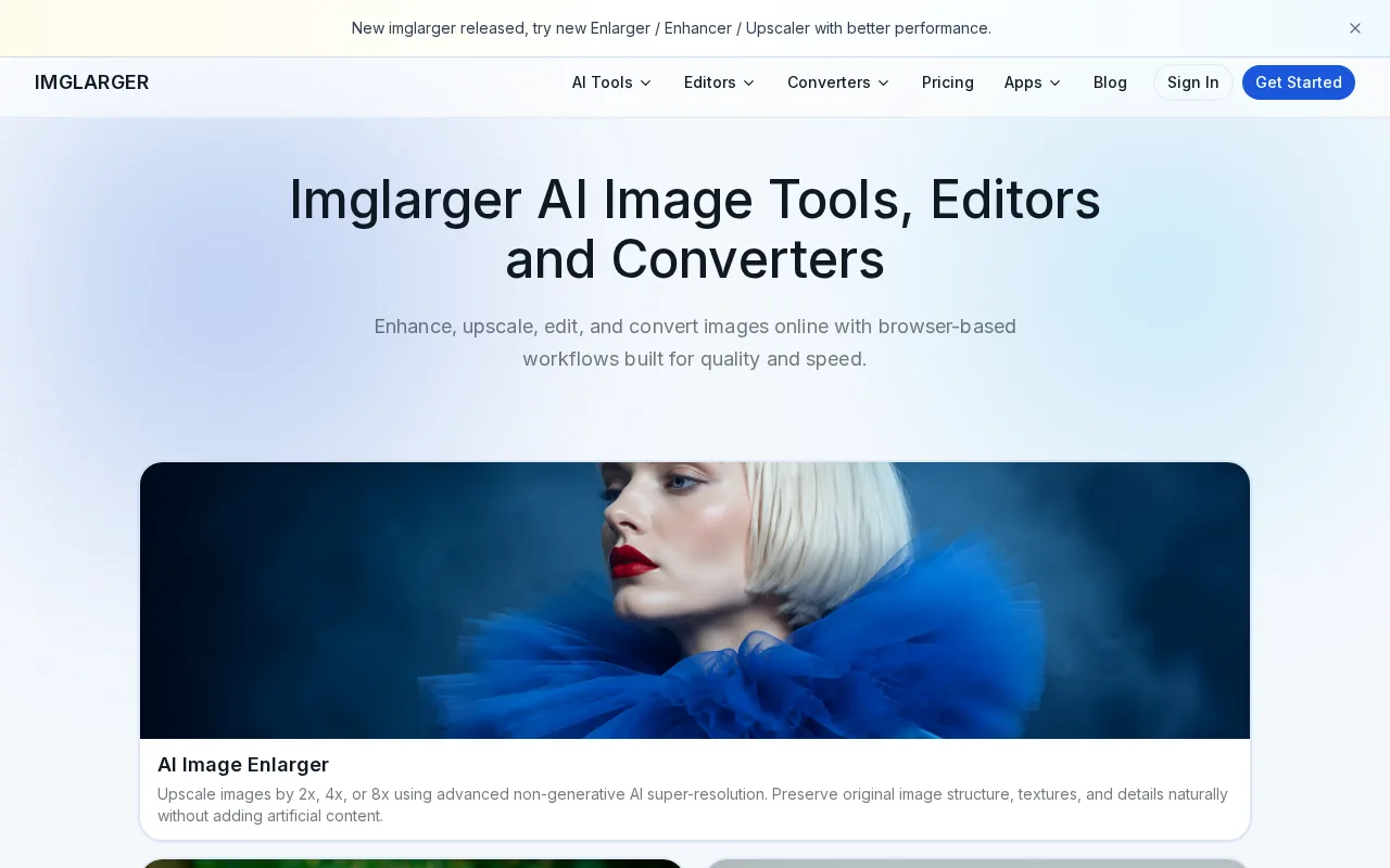 AI Image Enlarger — preview