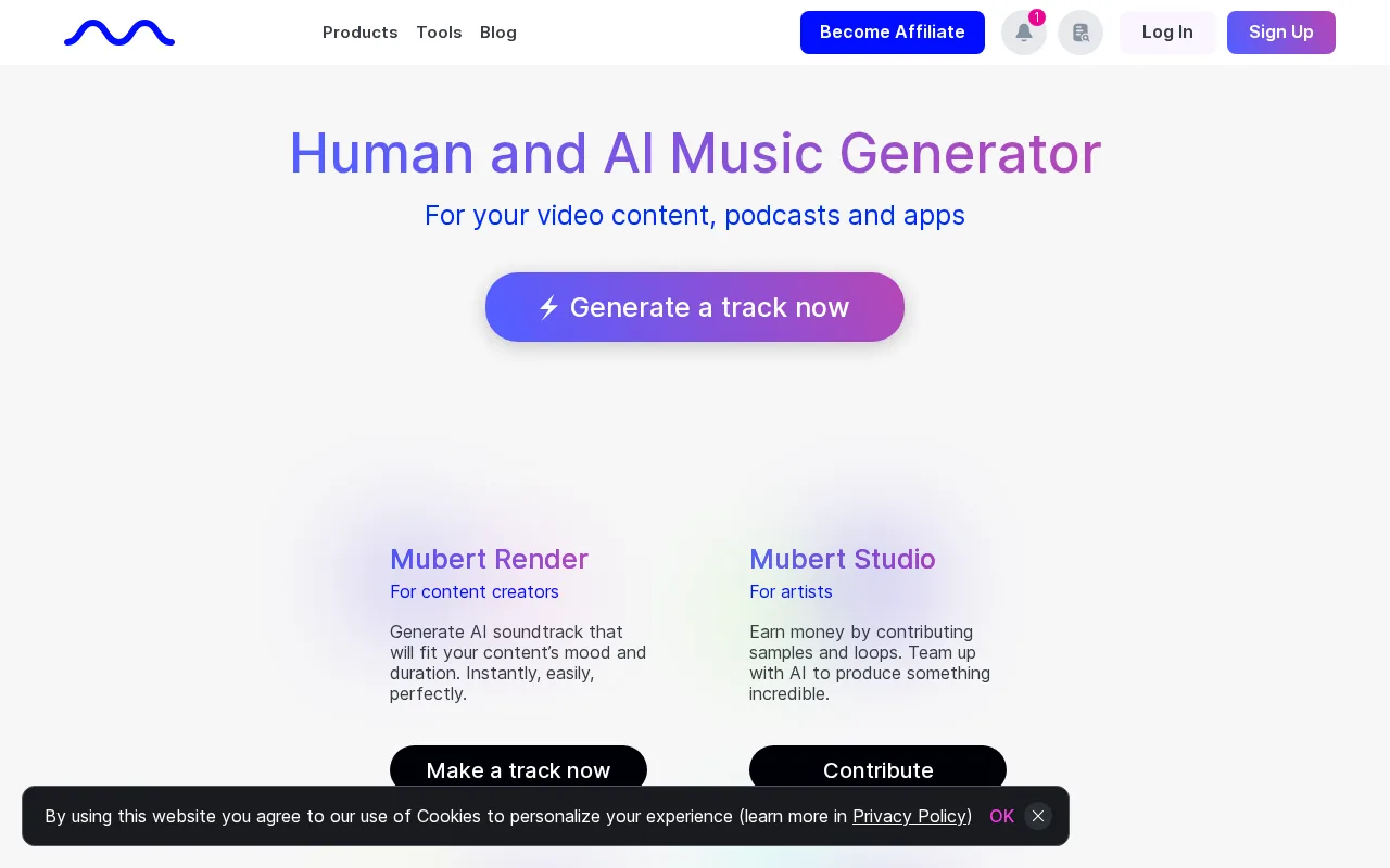 Mubert AI — preview