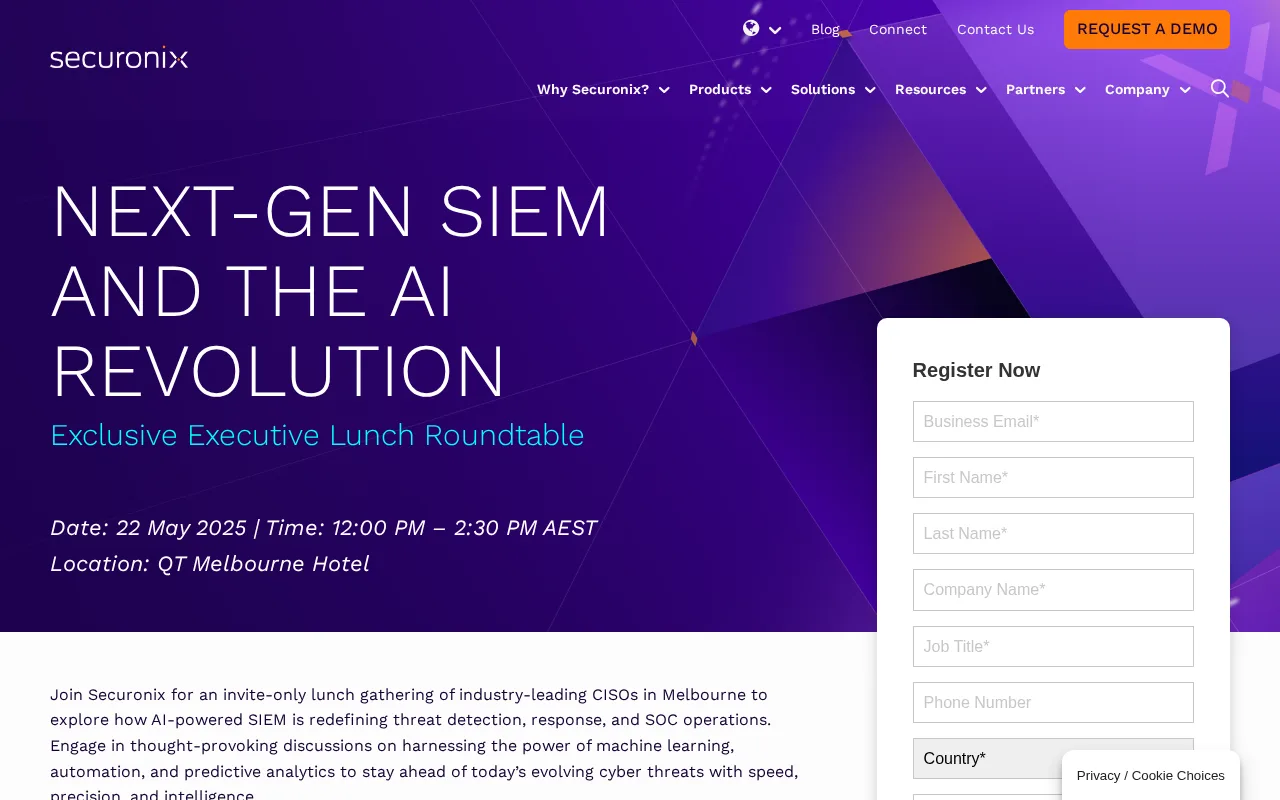 Securonix Next-Gen SIEM — preview