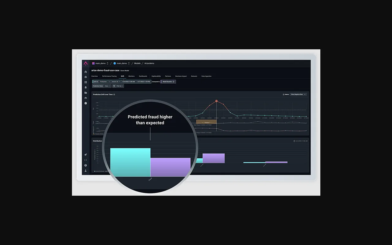 Arize AI Drift Detection — preview