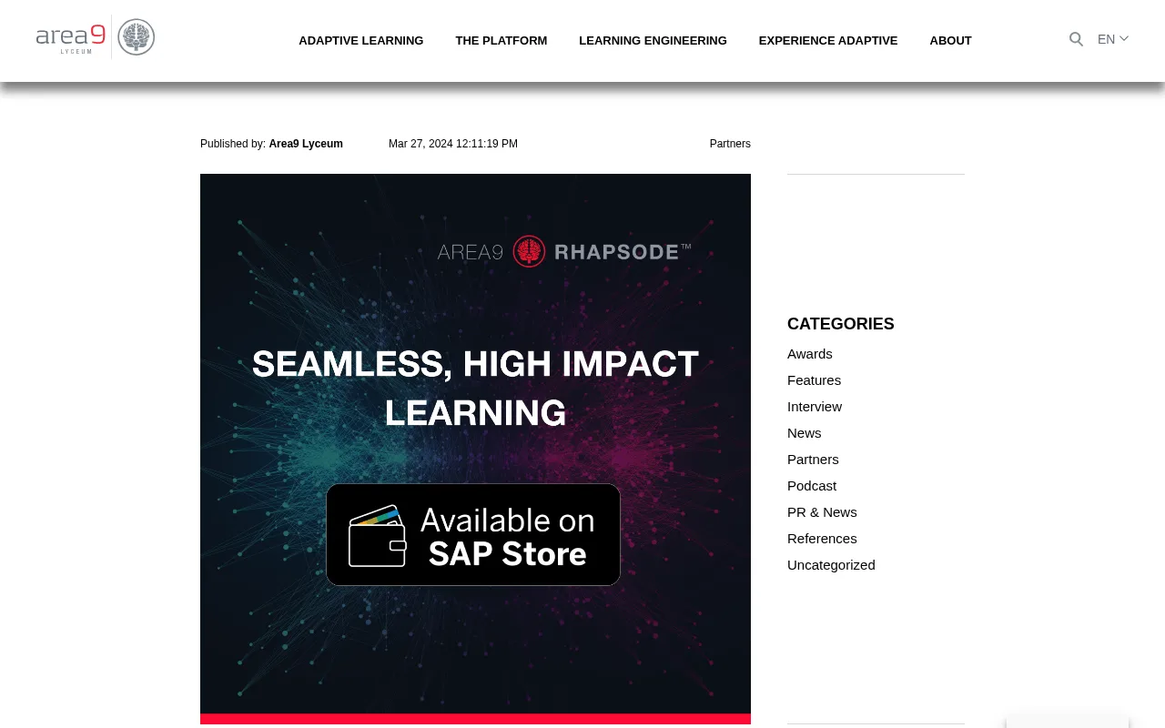 Area9 Rhapsode Adaptive Learning Platform — preview