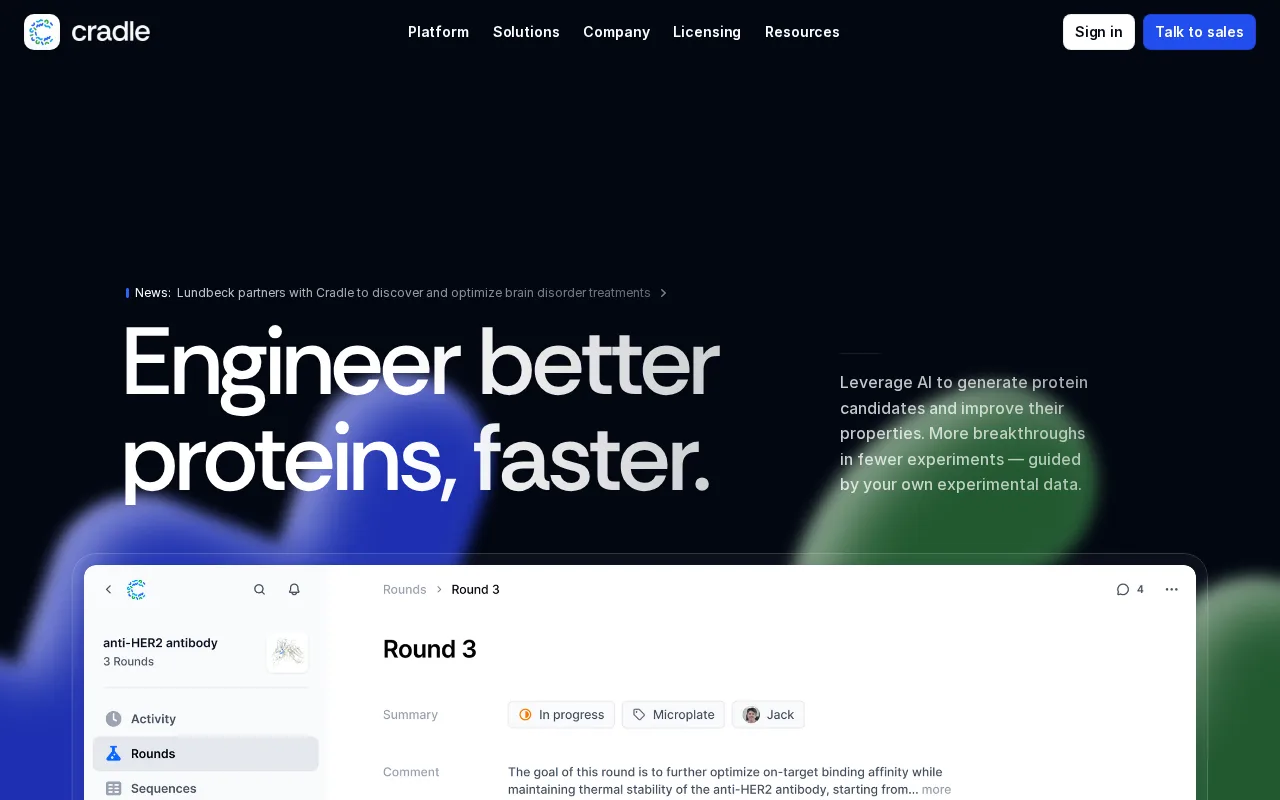Cradle Bio — preview