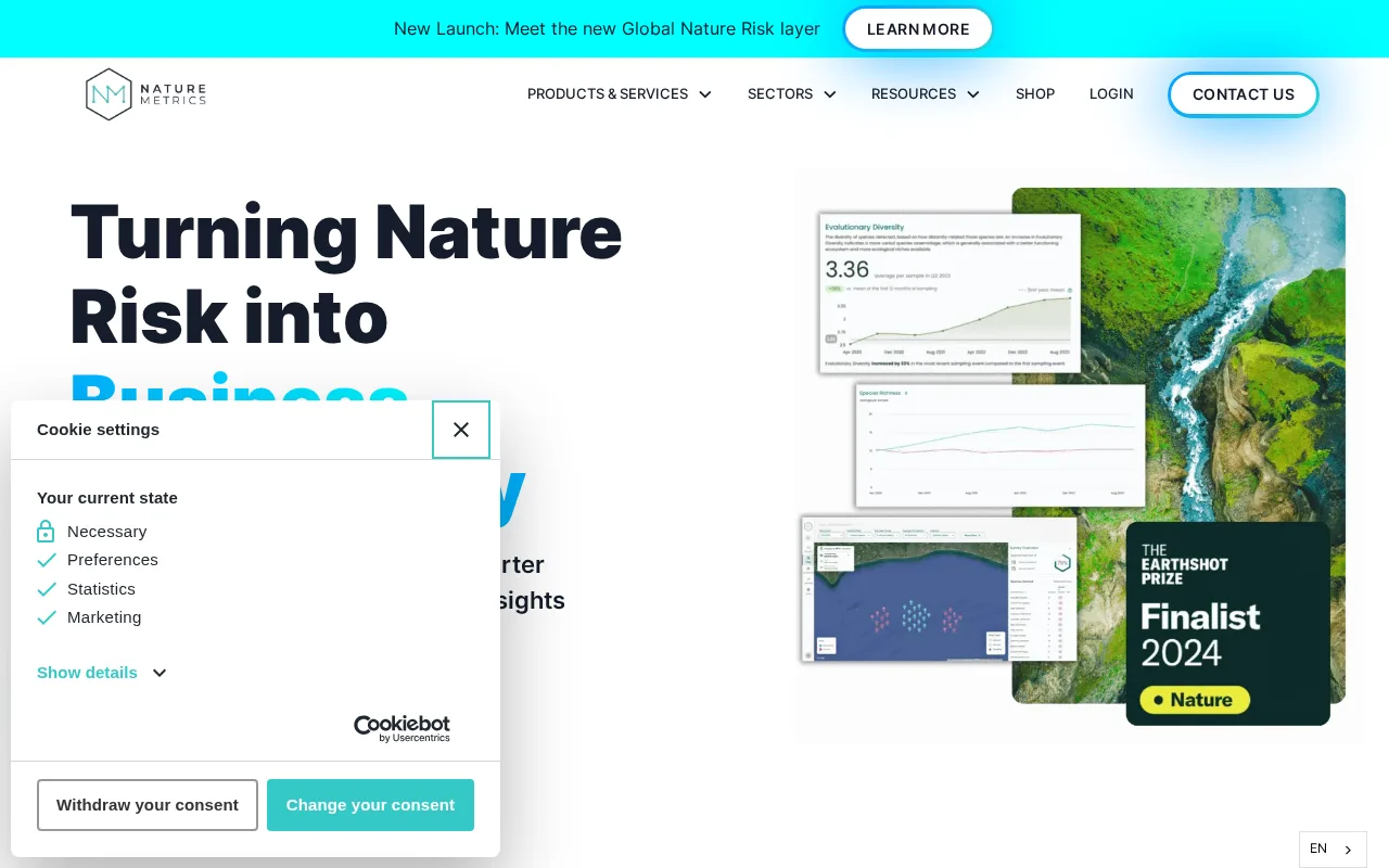 NatureMetrics — preview