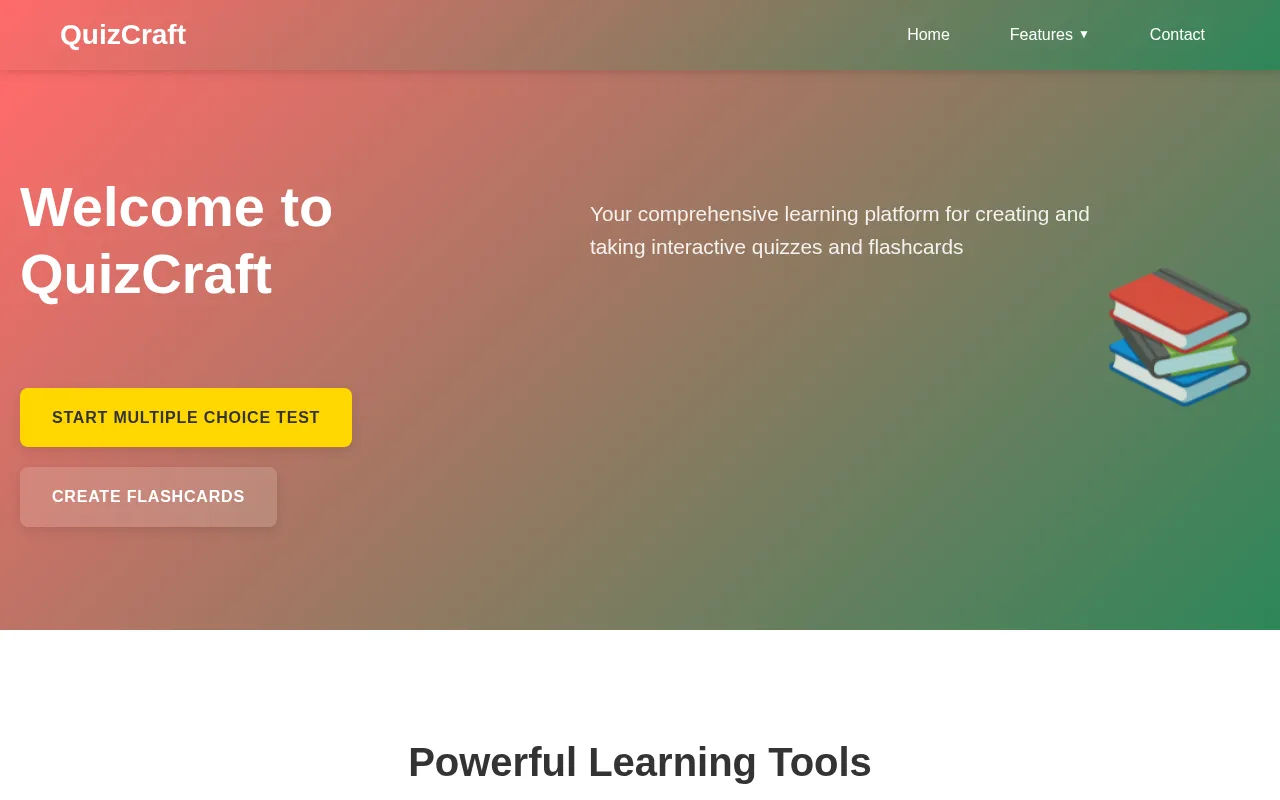 QuizCraft AI — preview