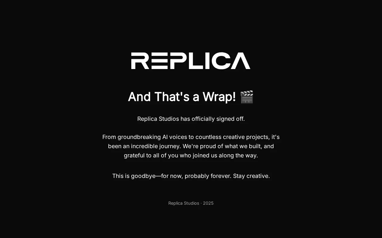 Replica Studios — preview