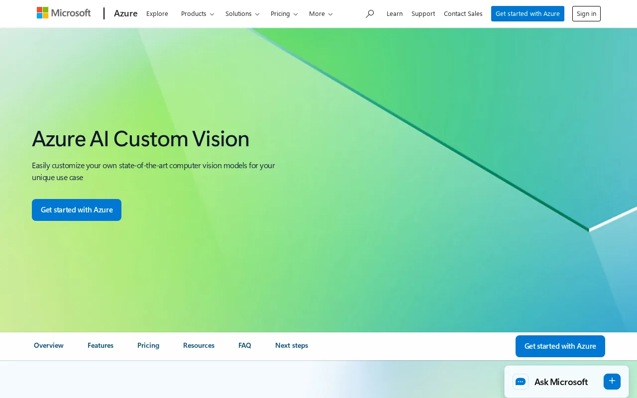 Azure Custom Vision — preview