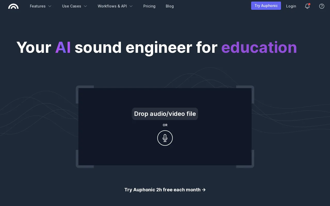 Auphonic — preview