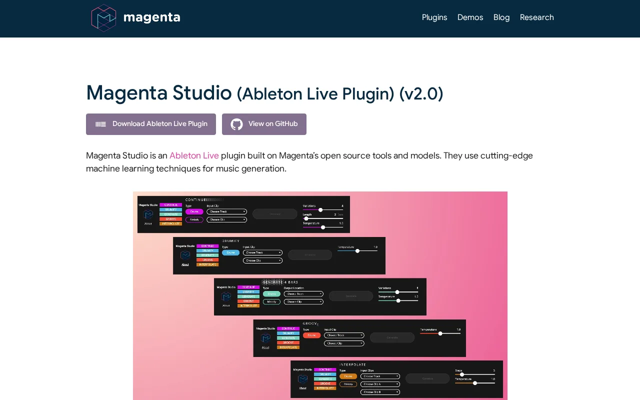 Magenta Studio — preview
