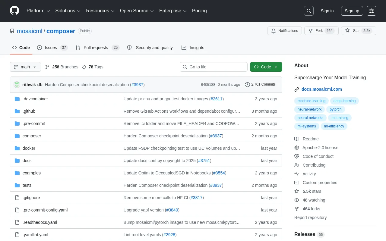 MosaicML Composer — preview